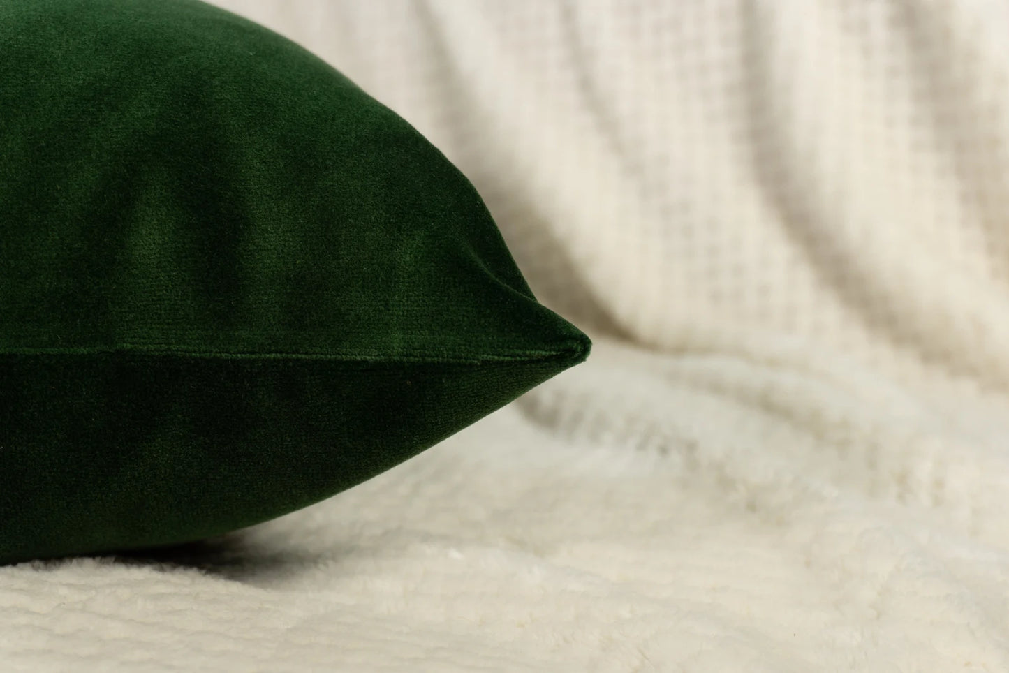 Premium Velvet Dark Green Throw Pillow Cover Home Decor Forest Green Scatter Cushion Lumbar Custom Size Pillow