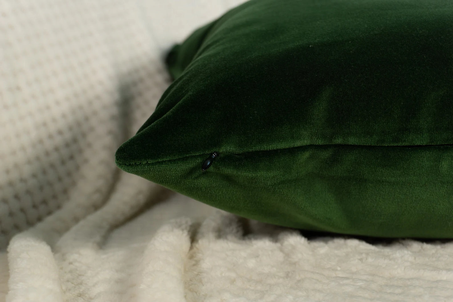 Premium Velvet Dark Green Throw Pillow Cover Home Decor Forest Green Scatter Cushion Lumbar Custom Size Pillow